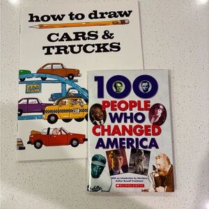 How to Draw Cars & Trucks and 100 People Who Changed America Books